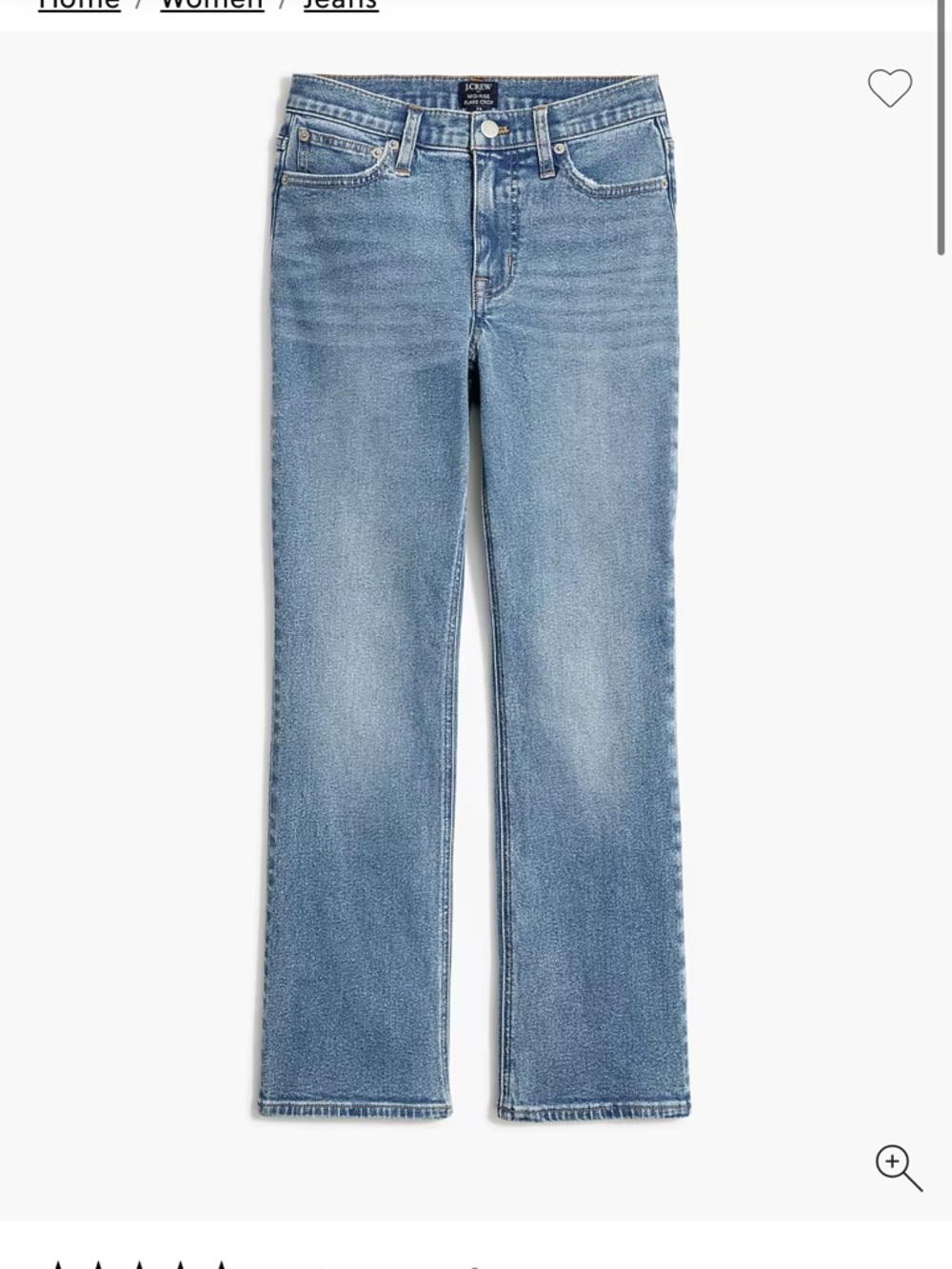 Bnwt j.Crew factory, midrise flare crop jeans, size 30